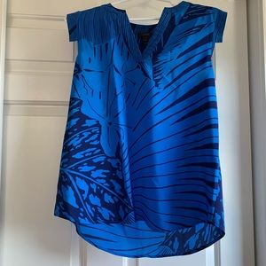 j crew blue blouse size 4